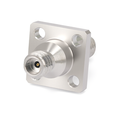 1.0mm Female to 1.0mm Female 4 Hole Flange Straight Precision Adapter | DC-110GHz