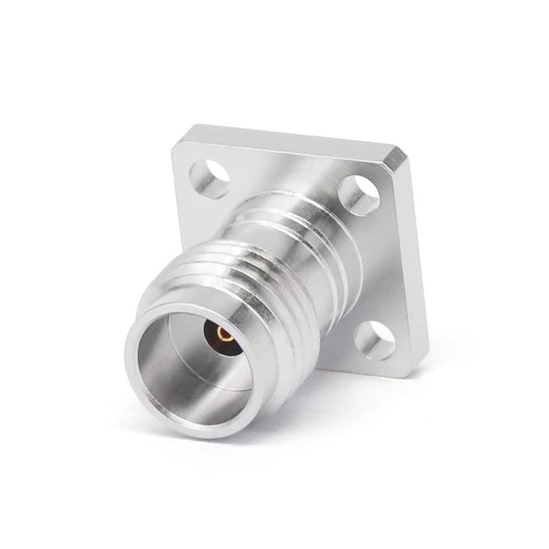 1.85mm Female Connector Field Replaceable with 4 Hole Flange, Acceptable Pin Diameter 0.3mm, DC - 65GHz