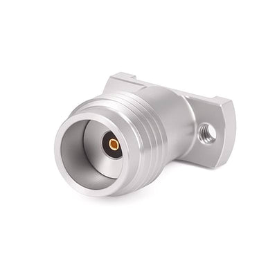 1.85mm Female Vertical Launch Solderless PCB Connector with 2 Hole Flange for CPW/Microstrip | DC - 67GHz | 6.35mm Slot