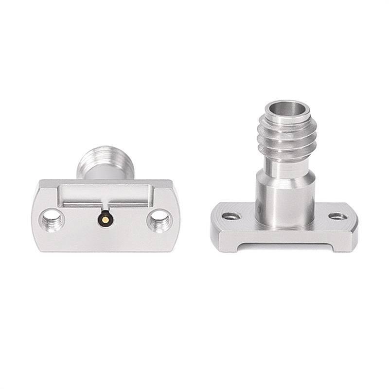 1.0mm Female Solderless PCB Connector with 2 Hole Flange for Microstrip | DC - 110GHz