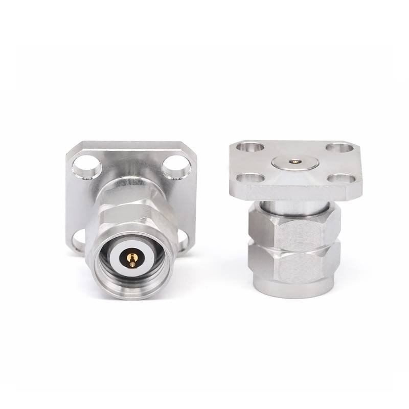 2.4mm Male Connector Field Replaceable with 4 Hole Flange, DC - 50GHz