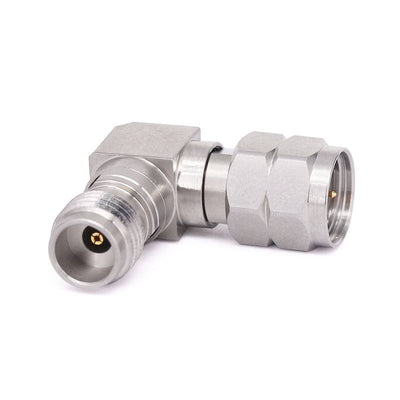 2.4mm Male to 2.4mm Female Right Angle Precision Adapter | DC-50GHz