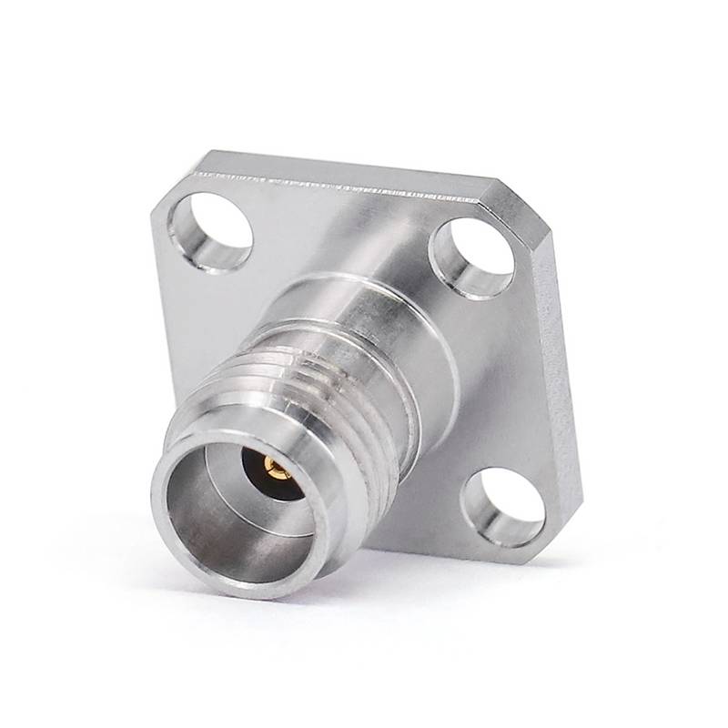 2.4mm Female Connector Field Replaceable with 4 Hole Flange, DC - 50GHz