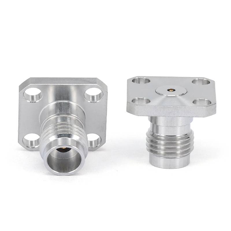 2.4mm Female Connector Field Replaceable with 4 Hole Flange, DC - 50GHz