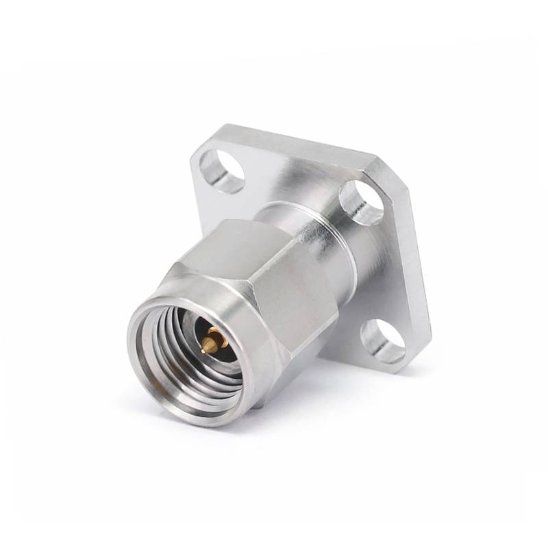 2.92mm Male Connector Field Replaceable with 4 Hole Flange, DC - 40GHz