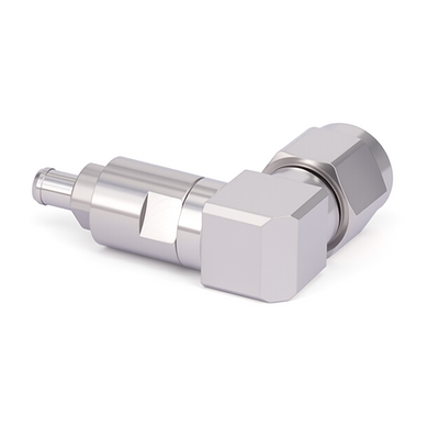 2.92mm Male Right Angle RF Connector for 0.047" Coax Cable | Solder Attachment | DC–40GHz