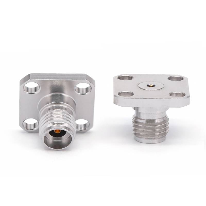 2.92mm Female Connector Field Replaceable with 4 Hole Flange, Acceptable Pin Diameter 0.3mm, DC - 40GHz
