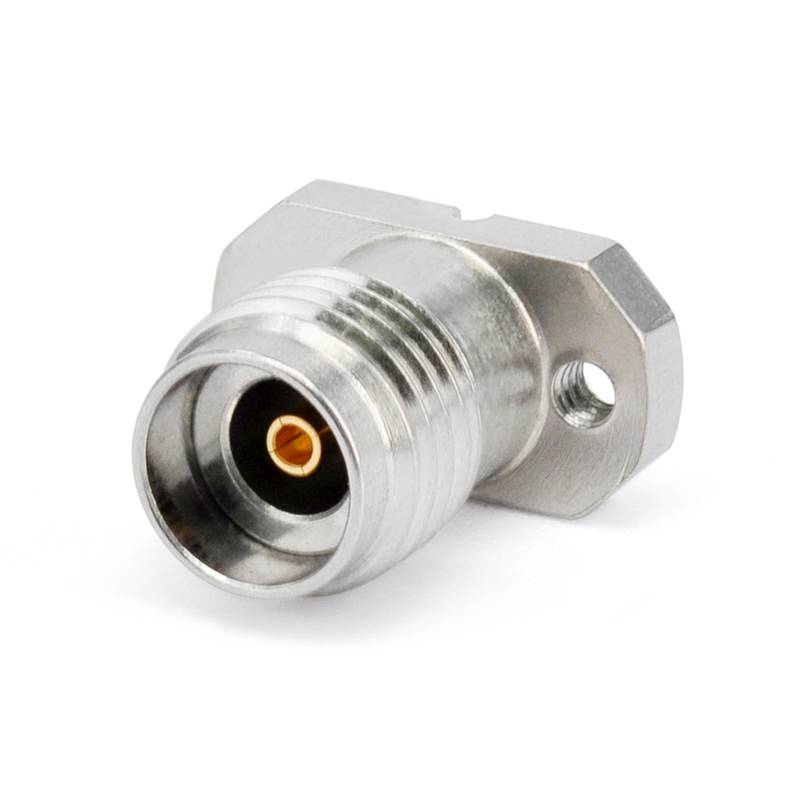 2.92mm Female Solderless PCB Connector with 2 Hole Flange for CPW/Microstrip, DC - 40GHz