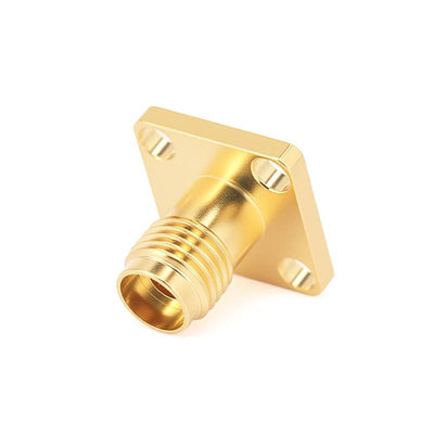 2.92mm Female Connector with 4-hole Flange | Hole Spacing 8.6mm | DC-40GHz | PCB End Launch Connector