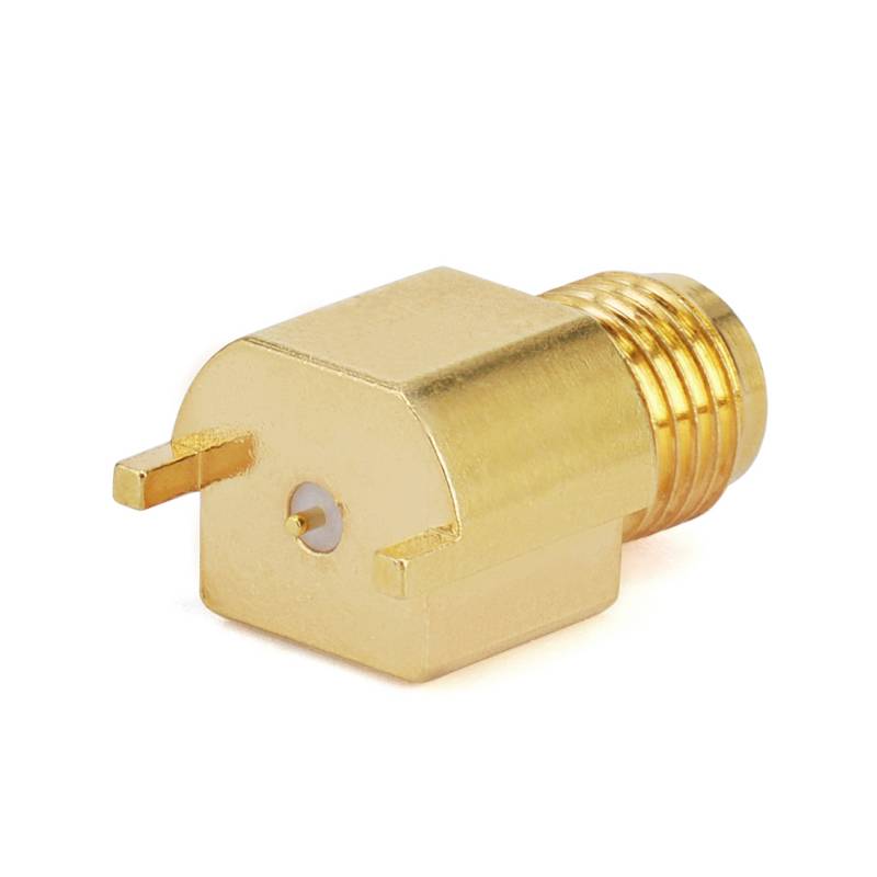 2.92mm Female Connector End Launch, PCB Edge Slotted Surface Mount, DC - 40GHz
