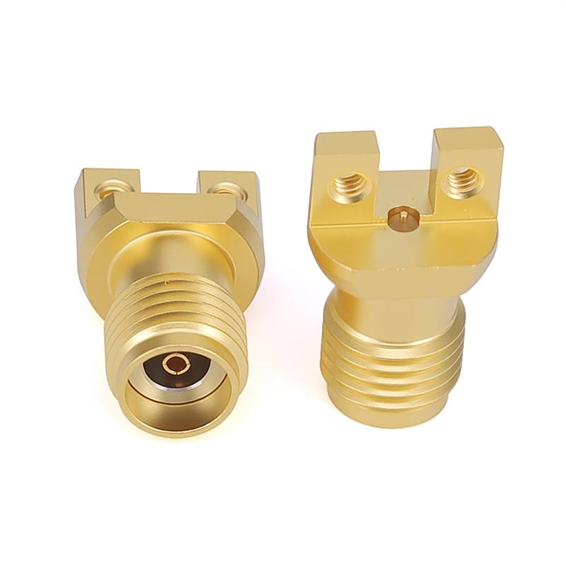 2.92mm End Launch Solderless Connector | 2 Hole Flange| Hole Spacing 5mm | Pin 0.26mm | DC-40GHz