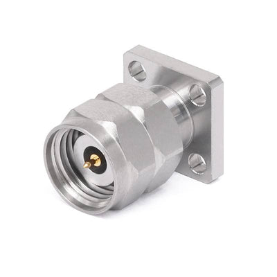 2.4mm Male Field Replaceable Connector 4 Hole Flange | Acceptable Pin Diameter 0.30mm | DC - 50GHz