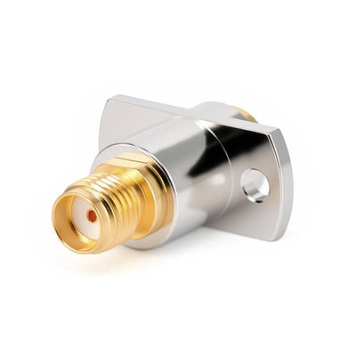 BMA Female to SMA Female 2 Hole Flange Straight Adapter | DC to 18GHz