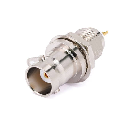 BNC Female Connector Bulkhead Mount For PCB | DC - 4GHz