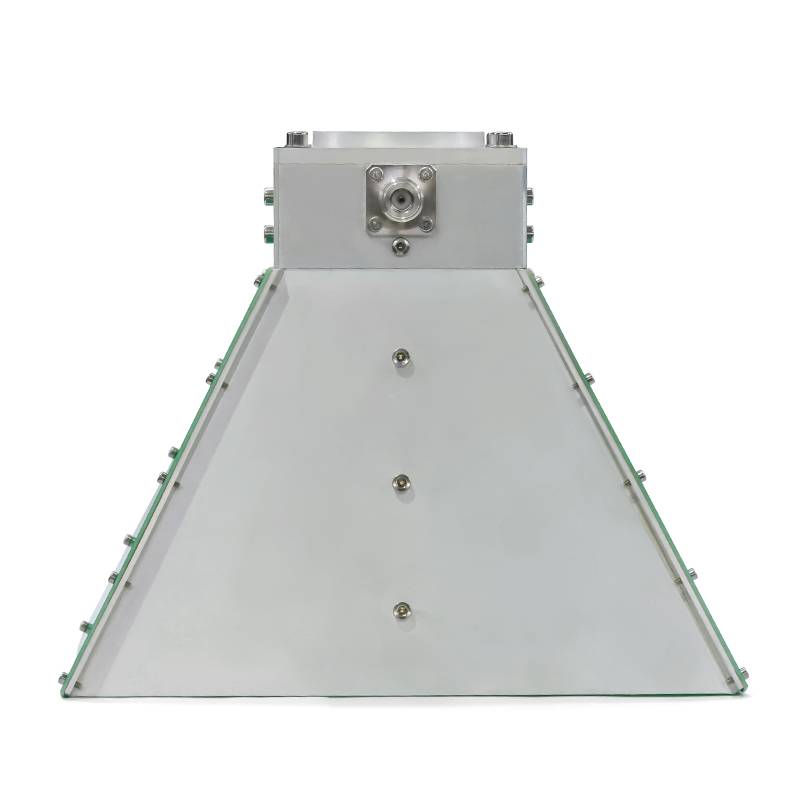 Broadband Waveguide Horn Antenna Operating from 1 GHz to 18 GHz with a Nominal 11 dBi Gain, N Female Input Connector