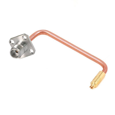 1.85mm 4 Hole Flange Female to G3PO(SMPS) Female Cable Assembly | .086" Semi-Rigid GUT-085 (Copper) Coax Cable | DC - 67GHz