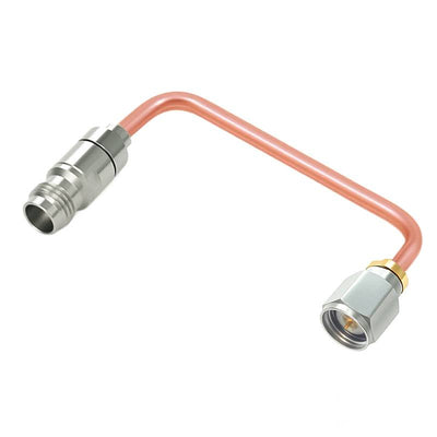 2.4mm Male to 2.4mm Female Cable Assembly | .086" Semi-Rigid GUT-085 (Copper) Coax Cable | DC - 50GHz