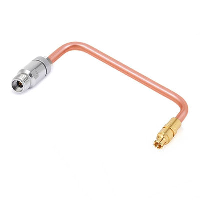 2.92mm Female to GPPO (mini-SMP) Right Angle Female Cable Assembly | .086" Semi-Rigid GUT-085 (Copper) Coax Cable | DC - 40GHz