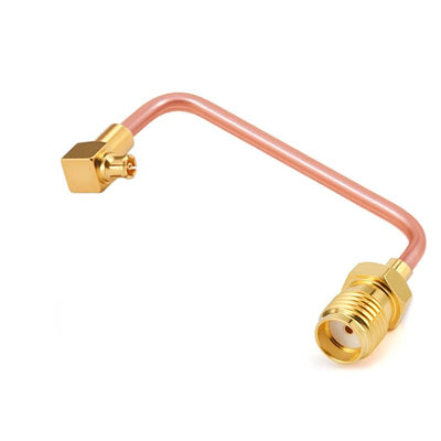 SMA Female to GPPO (mini-SMP) Right Angle Female Cable Assembly | .086" Semi-Rigid GUT-085 (Copper) Coax Cable | DC - 18GHz