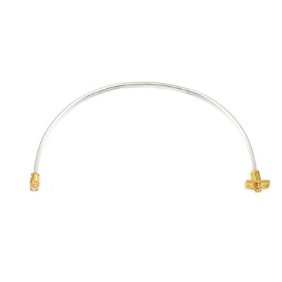 GPO(SMP) Female to GPO(SMP) 2 Hole Flange Female Cable Assembly | 086" Semi-Flexible Coax Cable without FEP Jacket | DC - 18GHz
