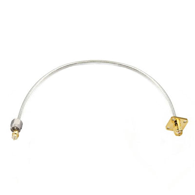 SMA Male Removable Nut to SMA 4 Hole Flange Female Cable Assembly | .086" Semi-Flexible Coax Cable Without FEP Jacket | DC - 18GHz