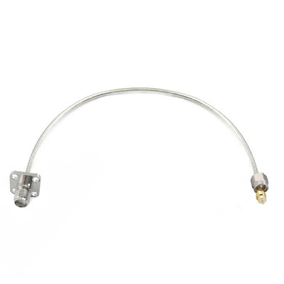 SMA Male Removable Nut to SMA 4 Hole Flange Female Cable Assembly | .086" Semi-Flexible Coax Cable Without FEP Jacket | DC - 18GHz