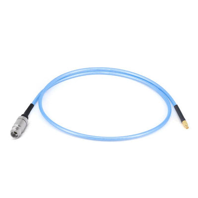 2.4mm Female to GPPO(Mini-SMP) Female Cable Assembly | 086" Semi-Flexible Coax Cable with FEP Jacket | DC - 50GHz