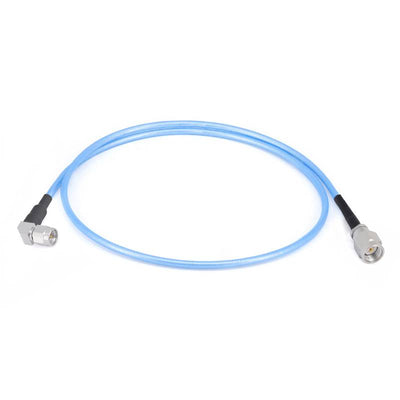 2.92mm Male to 2.92mm Right Angle Male Cable Assembly | .086" Semi-Flexible Coax Cable With FEP Jacket | DC - 40GHz