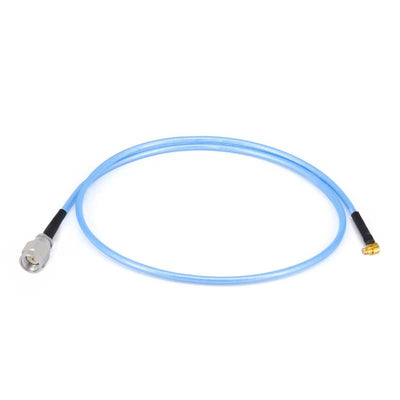 2.92mm Male to GPO(SMP) Right Angle Female Cable Assembly | 086" Semi-Flexible Coax Cable with FEP Jacket | DC - 40GHz