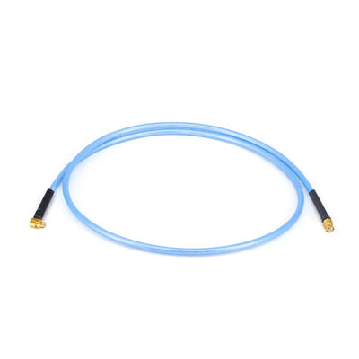 GPO(SMP) Femalee to GPO(SMP) Right Angle Female Cable Assembly | .086" Semi-Flexible Coax Cable With FEP Jacket | DC - 18GHz