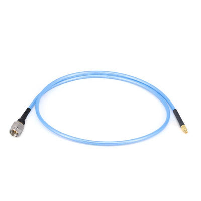 SMA Male to GPPO(Mini-SMP) Female Cable Assembly | 086" Semi-Flexible Coax Cable with FEP Jacket | DC - 18GHz