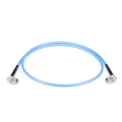 SMA Right Angle Male to SMA Right Angle Male Cable Assembly | 086" Semi-Flexible Coax Cable with FEP Jacket | DC - 18GHz