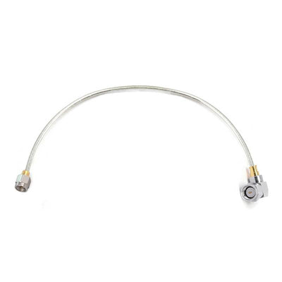 SMA Male to SMA Right Angle Male Cable Assembly | .141" Semi-flexible Cable without Jacket | DC-18GHz