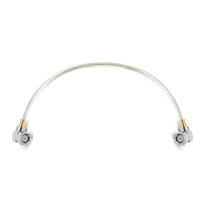 SMA Right Angle Male to SMA Right Angle Male Cable Assembly | .141" Semi-flexible Cable without Jacket | DC-18GHz