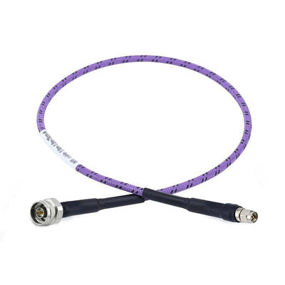 N Male to SMA Male Cable Assembly | 205A Low Loss Phase Stable Flexible Coax Cable With Armore | DC-18GHz | Insertion loss 1.05dB/m @18GHz