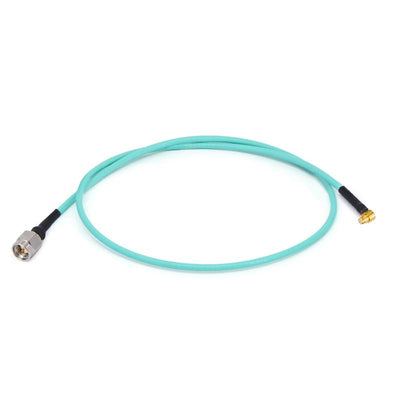 SMA Male to GPO(SMP) Right Angle Female Cable Assembly | RG-405SS Flexible Coax Cable | DC - 26.5GHz