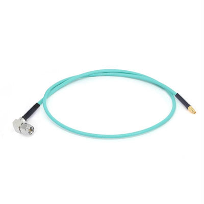SMA Right Angle Male to GPPO(Mini-SMP) Female Cable Assembly | RG-405SS Flexible Coax Cable | DC - 18GHz