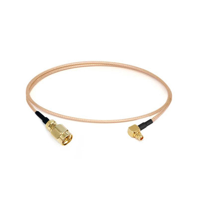 SMA Male to MMCX Right Angle Male Cable Assembly | RG178 Flexible Coax Cable | DC - 3GHz