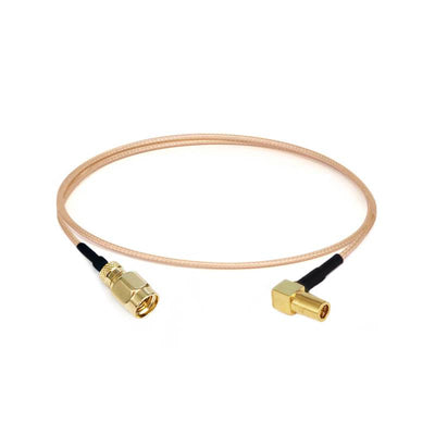 SMA Male to SSMB Right Angle Female Cable Assembly | RG178 Flexible Coax Cable | DC - 3GHz