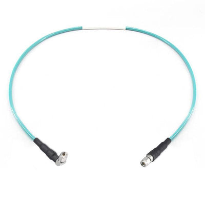 2.92mm Male to 2.92mm Right Angle Male Cable Assembly | 147A Series Low Loss Phase Stable Flexible Coax Cable | DC - 40GHz | 2.8dB/m@40GHz