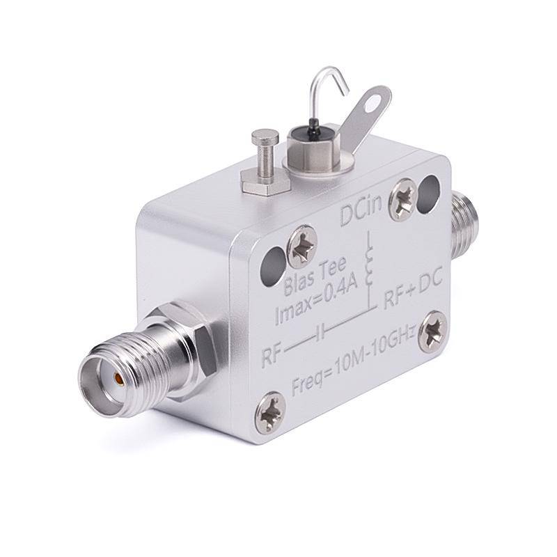 10 MHz to 10 GHz SMA Bias Tee Rated to 400 mA And 50 Volts DC