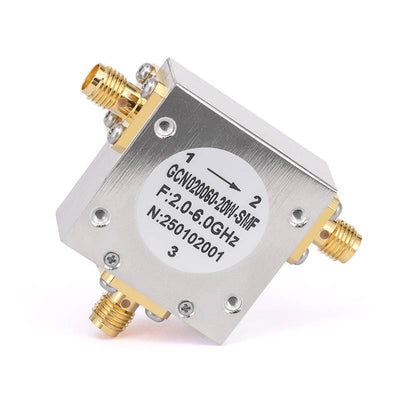 Circulator with 15dB Isolation from 2GHz to 6GHz | 20 Watts with SMA Female