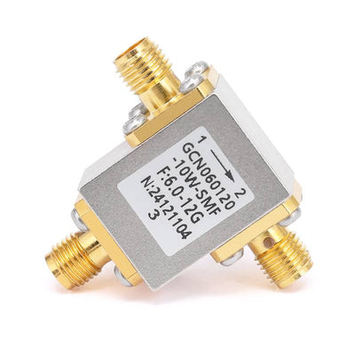 Circulator with 18dB Isolation from 6GHz to 12GHz | 10 Watts with SMA Female