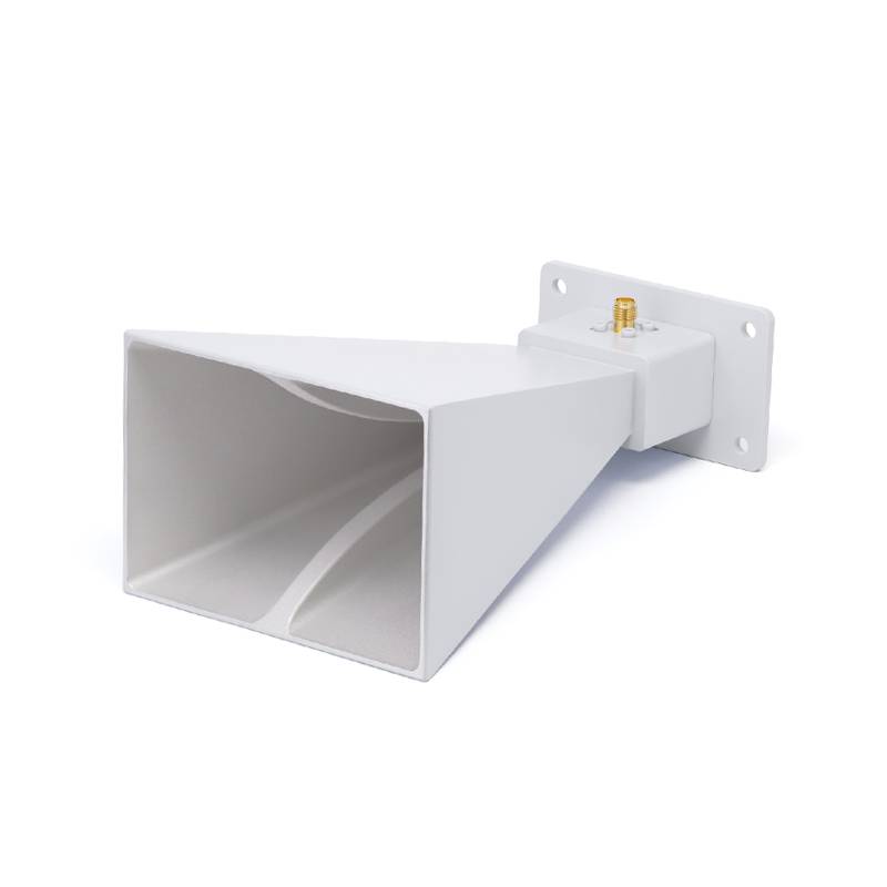 Waveguide Standard Horn Antenna Operating from 4 GHz to 12 GHz with a Nominal 10 dBi Gain, SMA Female Input Connector