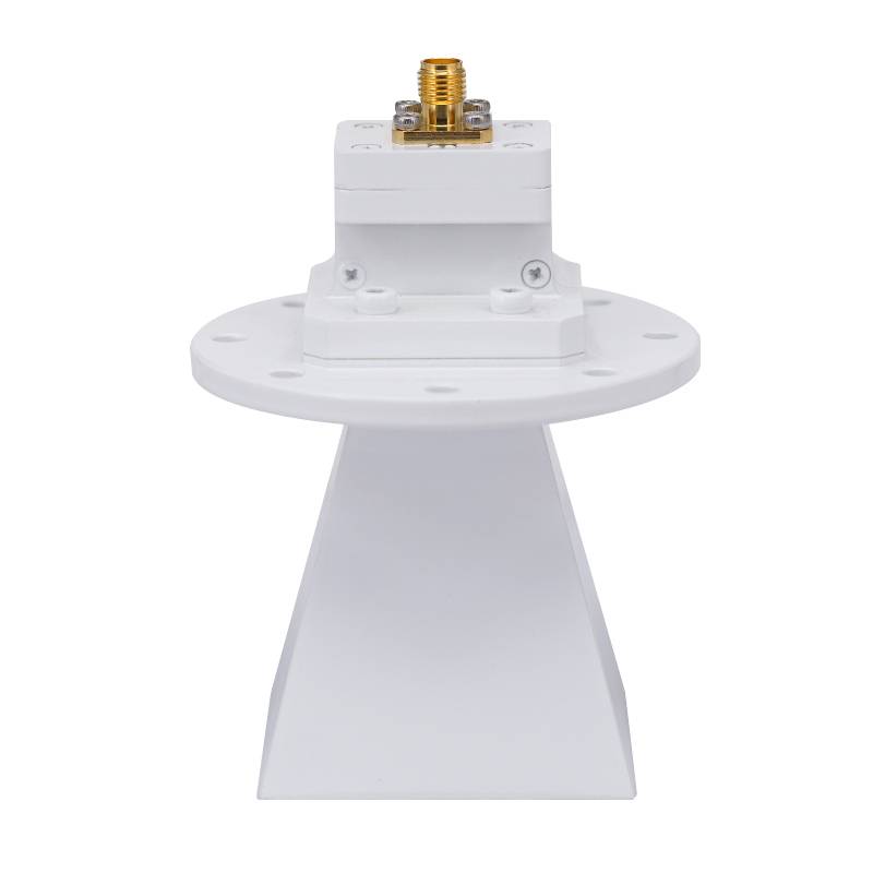 Waveguide Standard Horn Antenna Operating from 6 GHz to 18 GHz with a Nominal 14 dBi Gain, SMA Female Input Connector