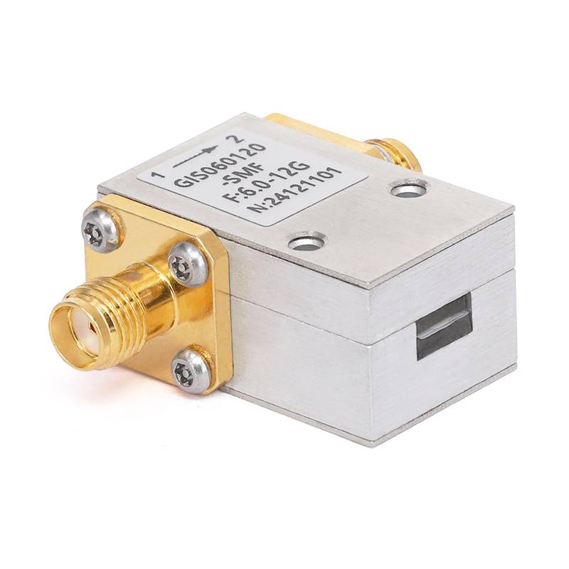 Isolator with 20dB Isolation from 6GHz to 12GHz | 10 Watts with SMA Female