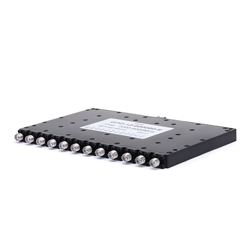 12-Way SMA Power Divider From 2 GHz to 8 GHz Rated at 30 Watts