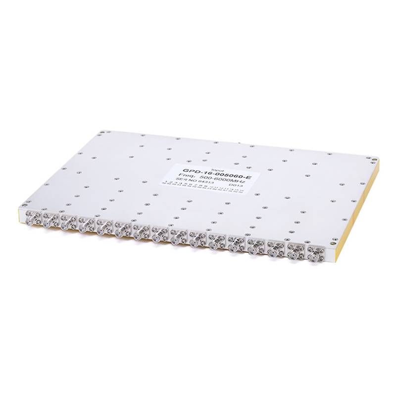 16-Way SMA Power Divider From 0.5 GHz to 6 GHz Rated at 30 Watts