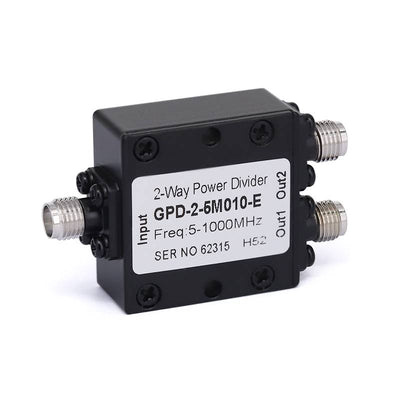 2-Way SMA Power Divider From 5 MHz to 1 GHz Rated at 1 Watts