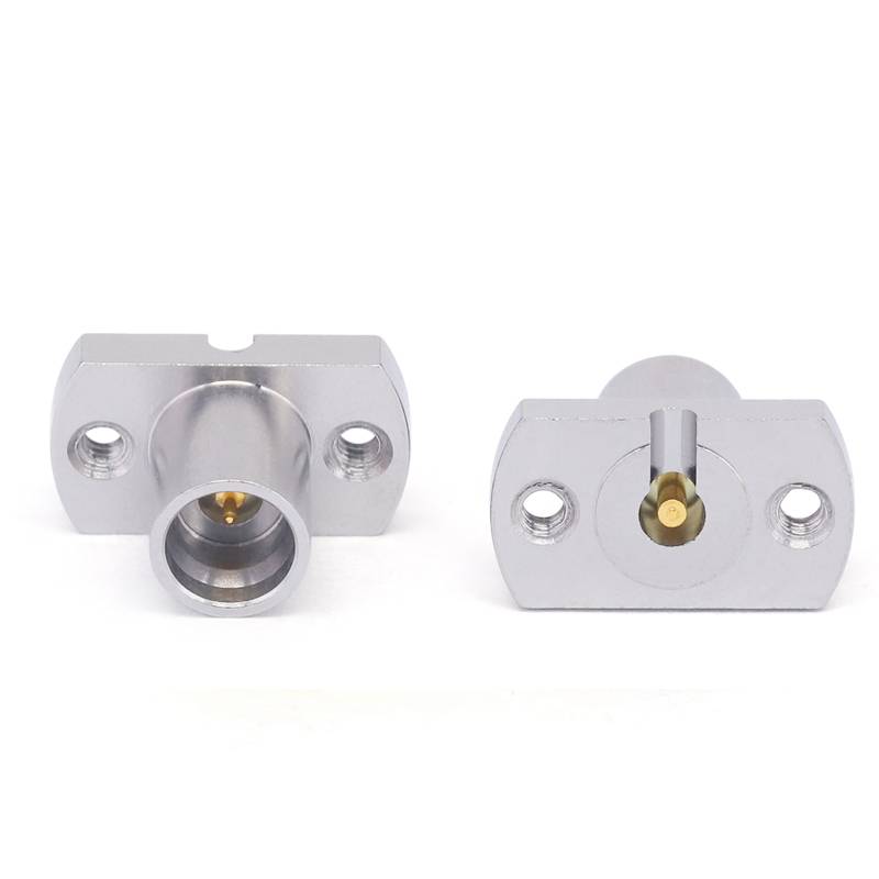 GPO (SMP) Male Solderless PCB Connector with 2 Hole Flange for CPW/Microstrip | DC - 40GHz